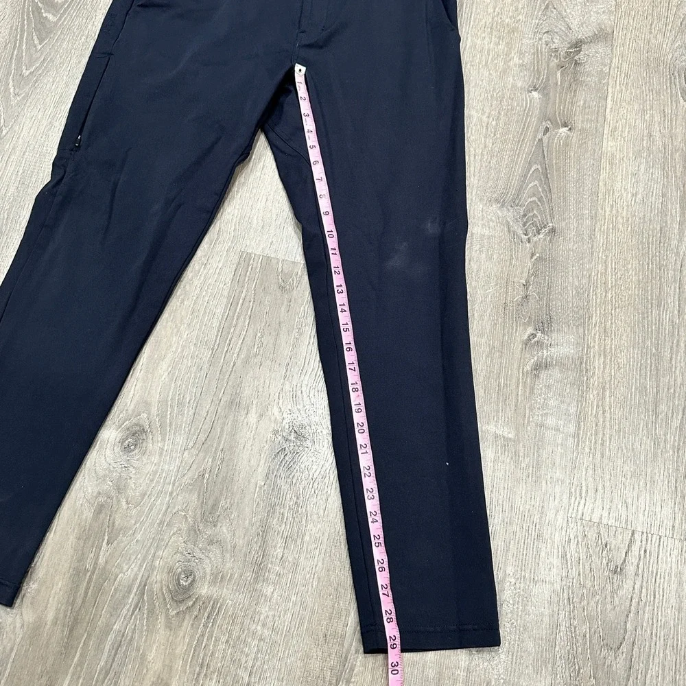 BYLT Premium Basics Everyday Pant 2.0 Mens Large Navy Slim Performance Chino